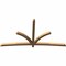 Ekena Millwork Davenport Timber Gable Bracket, Western Red Cedar, 108"W x 58"H x 3 1/2"D x 3 1/2"F, 13/12 Pitch GBW108X58X0404DAV00SWR - alternate 4